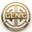 GEN.G战队标志，金色与白色组成的现代电竞战队徽章